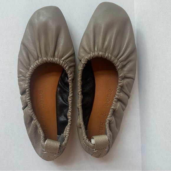 Rag & Bone “Elly” Taupe Leather Ballet Flats Size 38/ US Size 8 New! - Picture 12 of 12